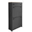 Armoire à chaussures réglable grise avec 2 tiroirs rabattables et rangement spacieux pour les formats de couloir sur mesure