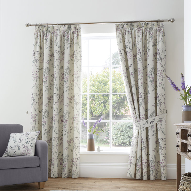 Jazmine Cotton Room Darkening Curtain Pair, Width 229 x Drop 229cm