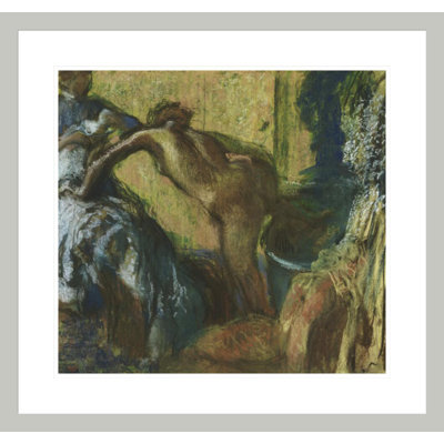 After the Bath by Edgar Degas -Framed Giclee Print