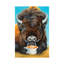 Bison Latte by Holly Simental - Wrapped Canvas Painting-743267538