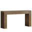 Console 59 po avec pieds à lattes verticales - table de canapé derrière le canapé, table d'entrée brun rustique pour le couloir, le salon et les petits espaces