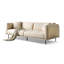 Coussin modulaire 100% polyester crème-297543270