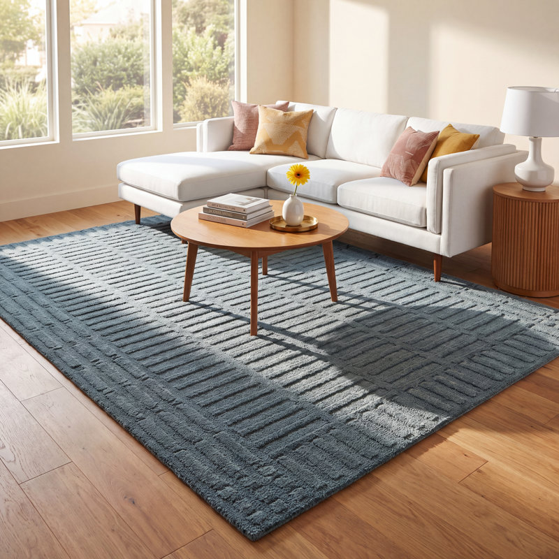 Wright Handmade Rug, Rectangle 6' x 9'