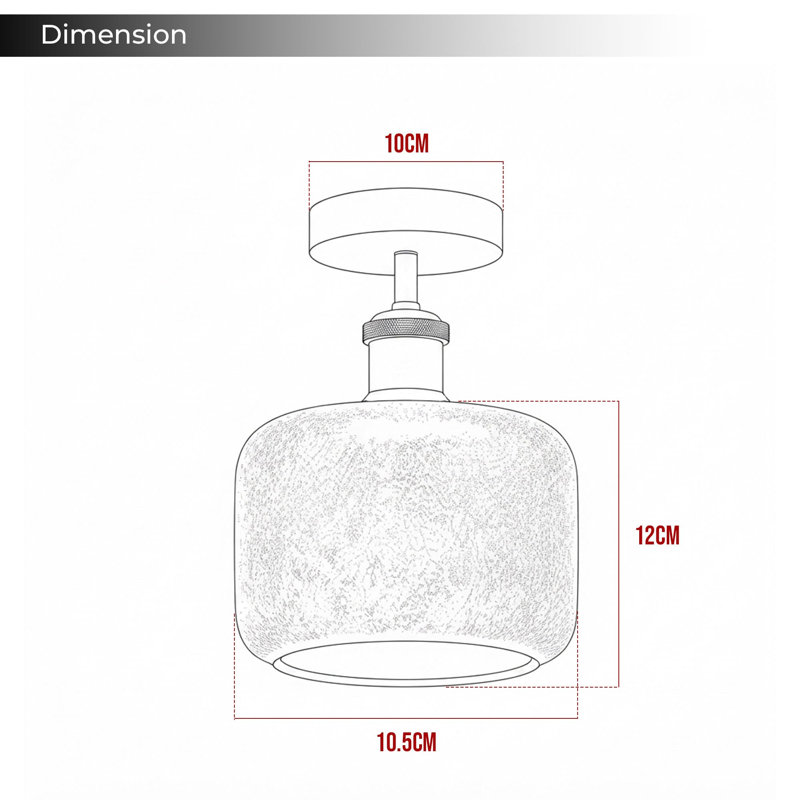 Semi Flush Mount, Chrome