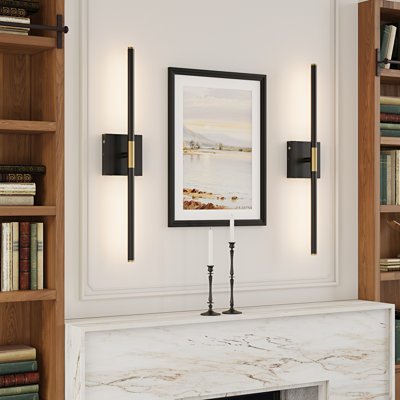 2-Pack Rechargeable LED Wall Sconces with Remote Control – Cordless, Dimmable, Non-Hardwired Wall Lights