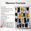 Rideaux de douche Ghoulish Kitties - Premium-1244802258