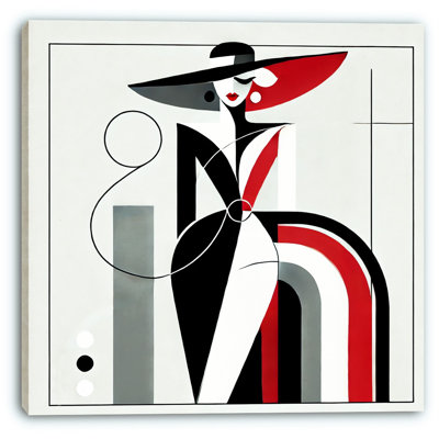 Elegance in Motion: Art Deco Glamour Canvas Wall Art