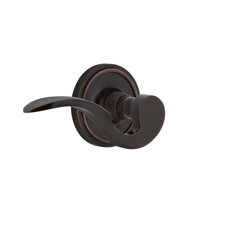 Classic Rosette Privacy (Bed & Bath) with Manor Lever, 2.375", Left, Timeless Bronze