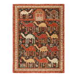 Rug & Kilim’S Shirvan Style Rug With Geometric Camel Pictorials