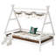 Lit plateforme simple avec escalier, structure de lit simple-291072977-291072990