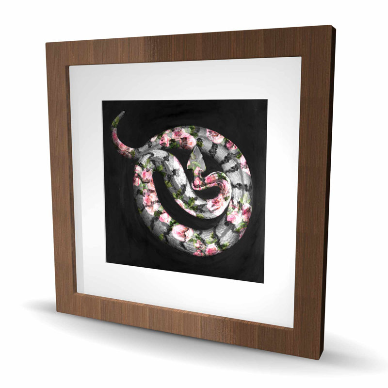 Poisonous Flowers - Black Wildlife, Brun, H 16 po x l 16 po