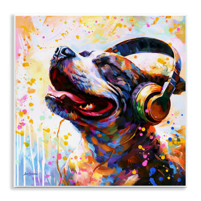 "Happy Dog" et "casque" par Leon Devenice