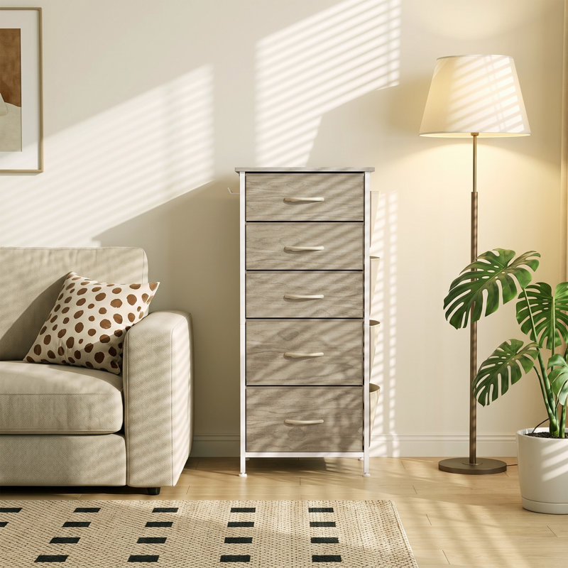 45 cm W Chest of 5 Drawers