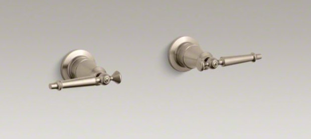 Garniture de valve antique avec poignées levier, Bronze brossé vibrant