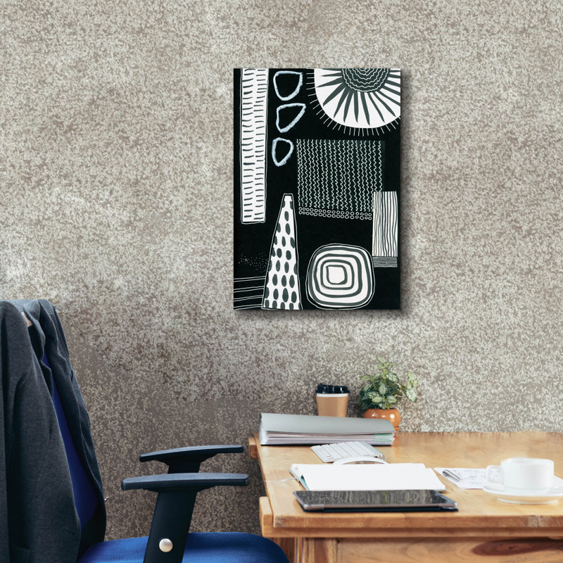 «B&W Fun IX» par Regina Moore, H 26 po x l 18 po x P 0,75 po