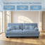 Causeuse rembourrée en chenille avec accoudoirs arrondis Nimbus Cloud Couch-685632851-685632846-685632848