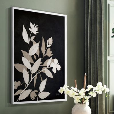 Midnight Silhouette I Framed Print - Solid Wood