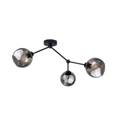 Helene Glass Semi Flush Mount