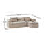 Canapé modulaire en L 106 po Elio-1558670936
