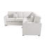 Canapé modulaire rembourré en L 3 pièces en velours côtelé avec porte-gobelets intégrés-630286465
