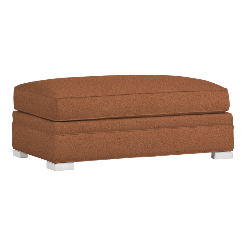 Nicholas Upholstered Ottoman, Casa Blanca, Perigold Pierson Copper