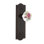 Meadows Plate with White Rose Porcelain Door Knob