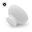 Bol décoratif à piédestal blanc à nervures 5 po x P 3 po H 5 po, vase à compote et piédestal cannelé-599413874
