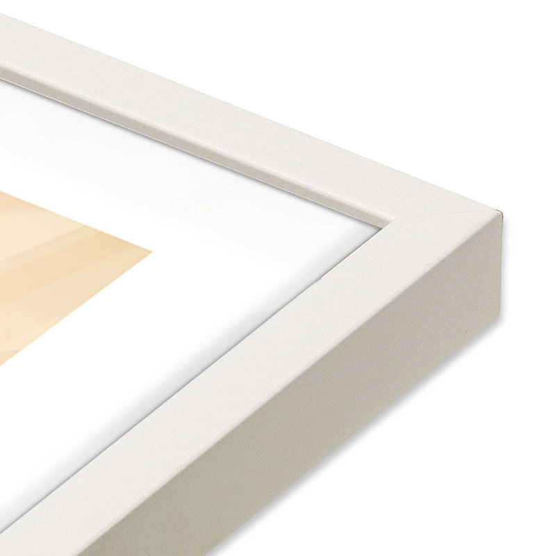«Through The Mountain Pass I», H 13,75 po x l 13,75 po, Blanc opaque