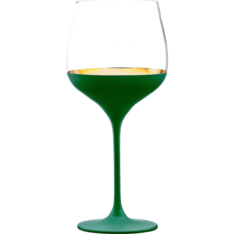 Grand verre bourgogne Oro24K, Vert