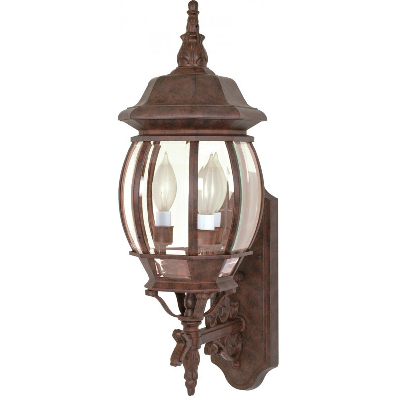 Lanterne murale d'extérieur Gillian, H 22,75 po x l 7,375 po x P 15 po, Bronze vieilli