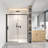 Single Sliding Semi-Frameless Shower Door With 5/16'' Tempered Glass-125950954-124488402