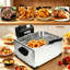 Friteuse électrique en acier inoxydable