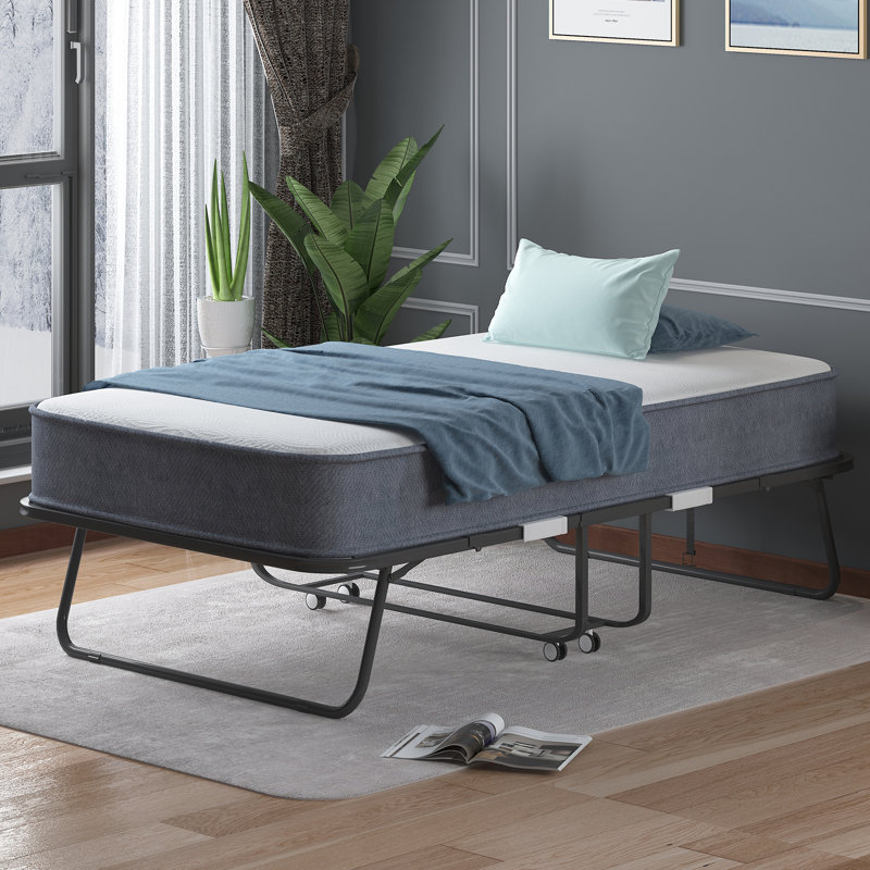 46"W Folding Bed with 4''H Mattress Included, Twin XL