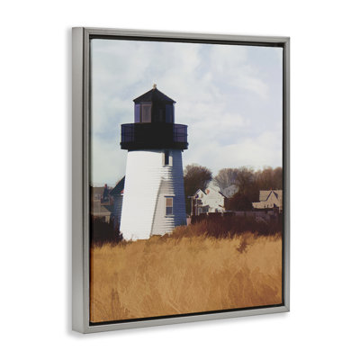 "Hyannis" phare paysage encadré "Floater" par Graffi * Tee