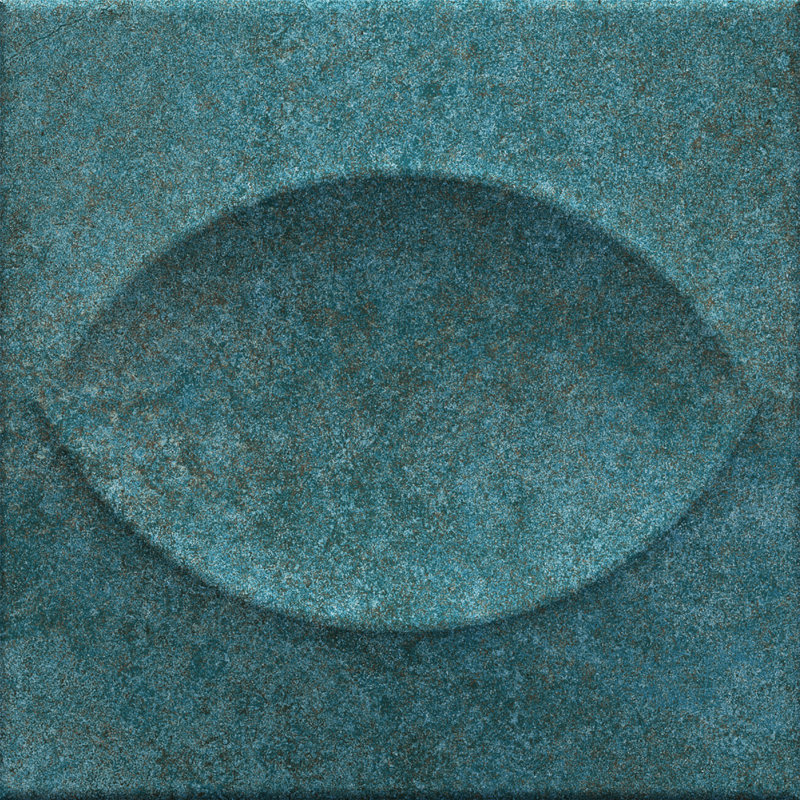 Carrelage mural en céramique texturée 3D 6 po x 6 po espagnol Tiffany (34 pièces, 8,18 pieds carrés / caisse), Bleu