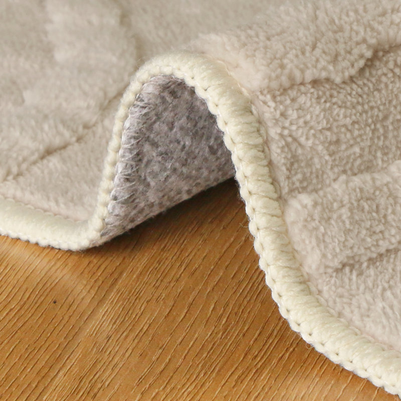 Liverpool Solid Wave High Low Pile Soft Plush Textured Washable Non-Slip Beige Indoor Runner Rug, Runner 2'3" x 8', Beige