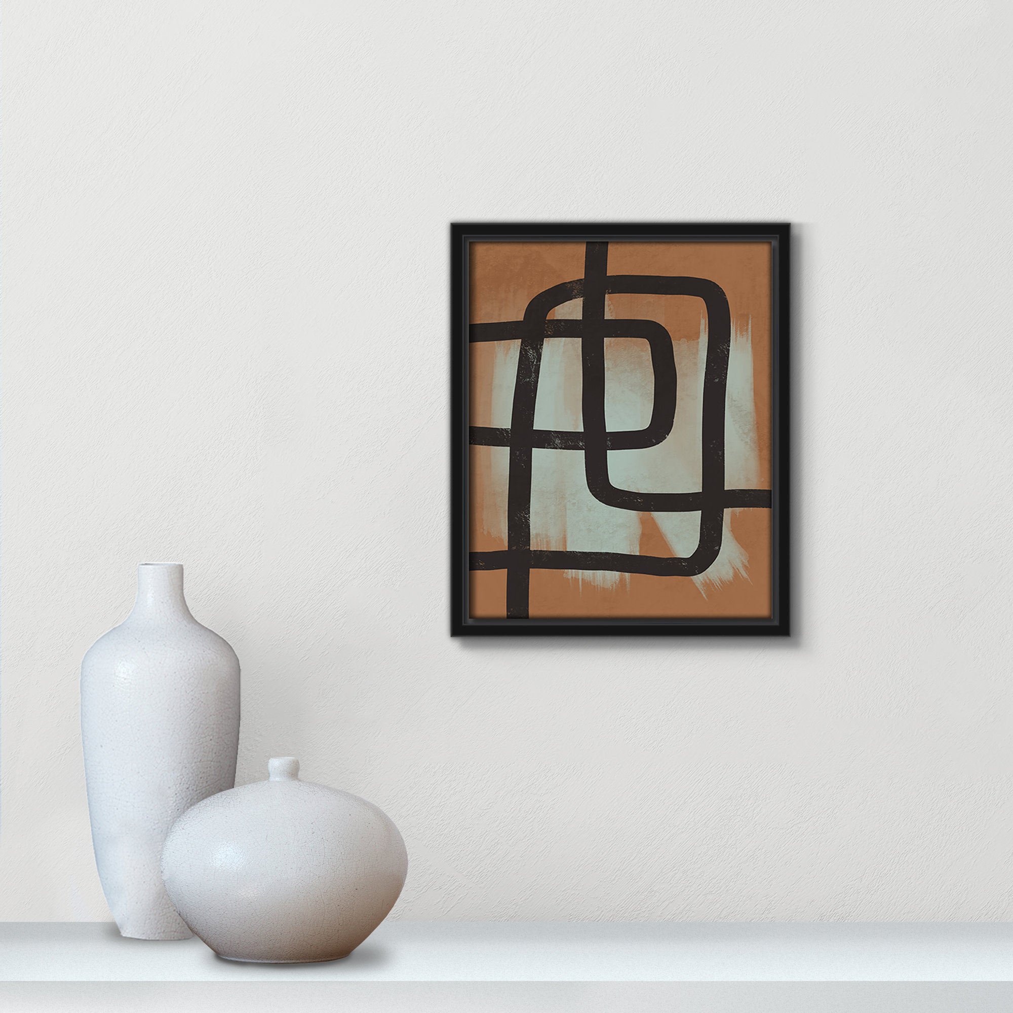 Many Paths Taken 2, Black, 11.5" H x 9.5" W x 2" D