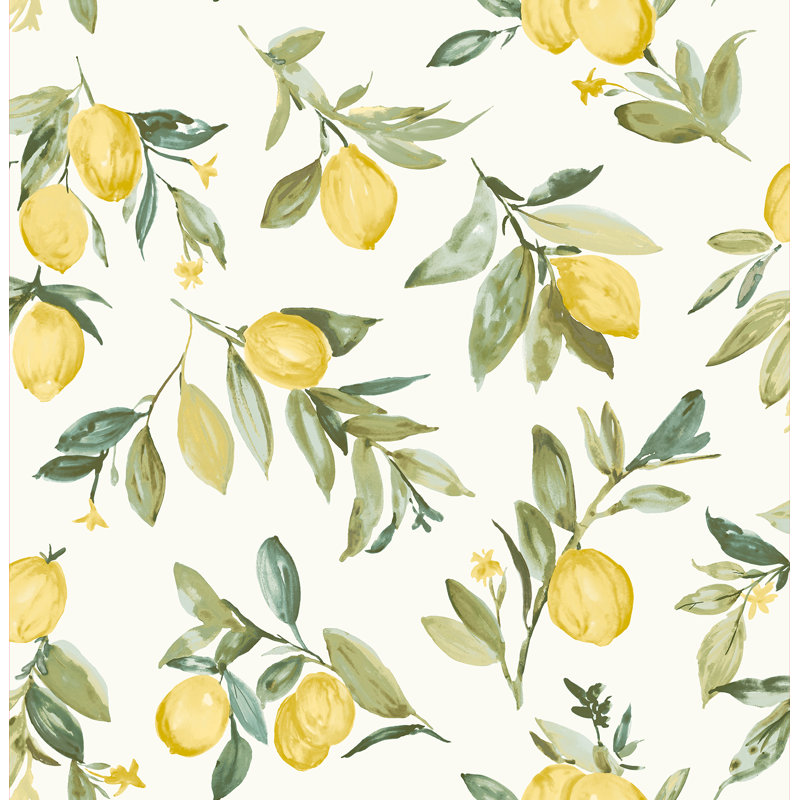 Kylie 33' L x 20.5" W Non-Pasted Wallpaper Roll , Yellow