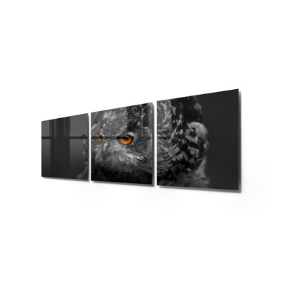 3 Piece No Frame Print on Glass