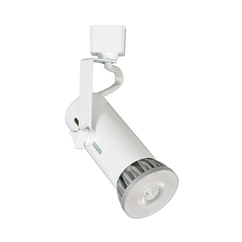 Tête de rail d'éclairage à 1 lumière universelle, Blanc