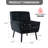 Tufted Upholstered Wide Back Armchair（Set of 2）-412486735