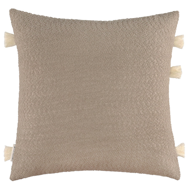 Striped Square Cushion Cover, Beige