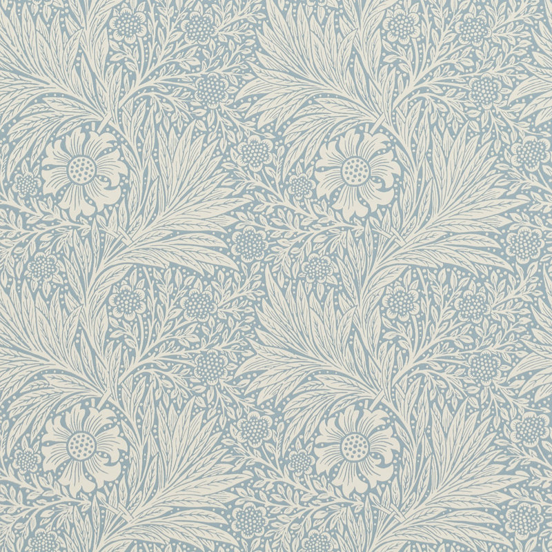 Marigold 10.05m x 52cm Matte Wallpaper Roll, Blue