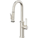 Davoli Pull-Down Prep/Bar Faucet with Squeeze Sprayer