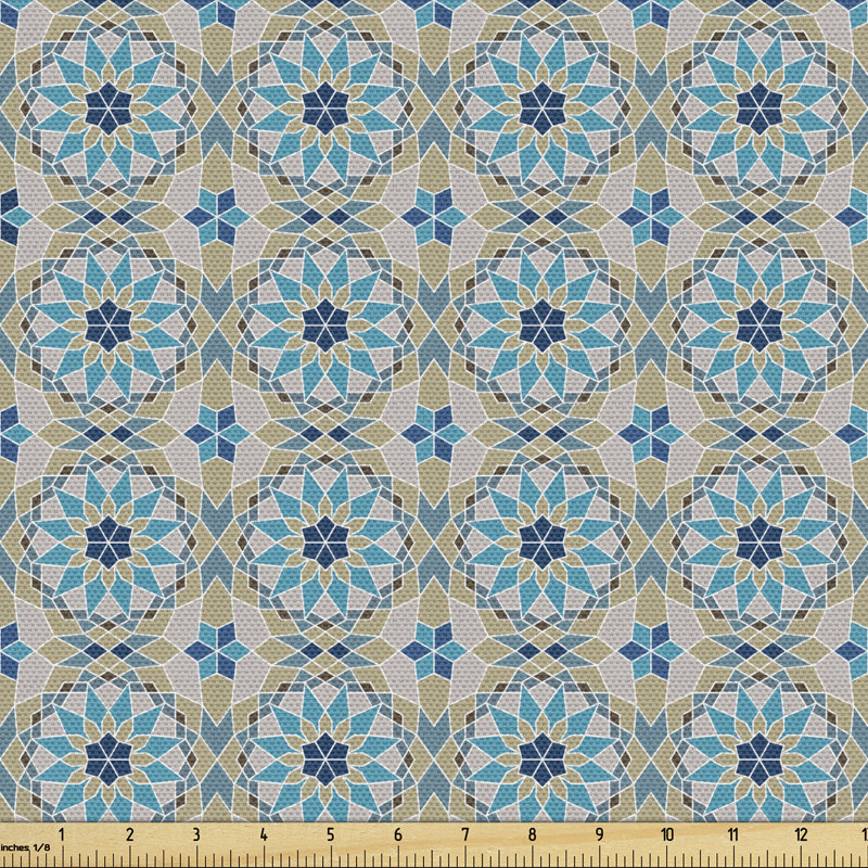Kavir Eastern Moroccan with Flowers Fabric