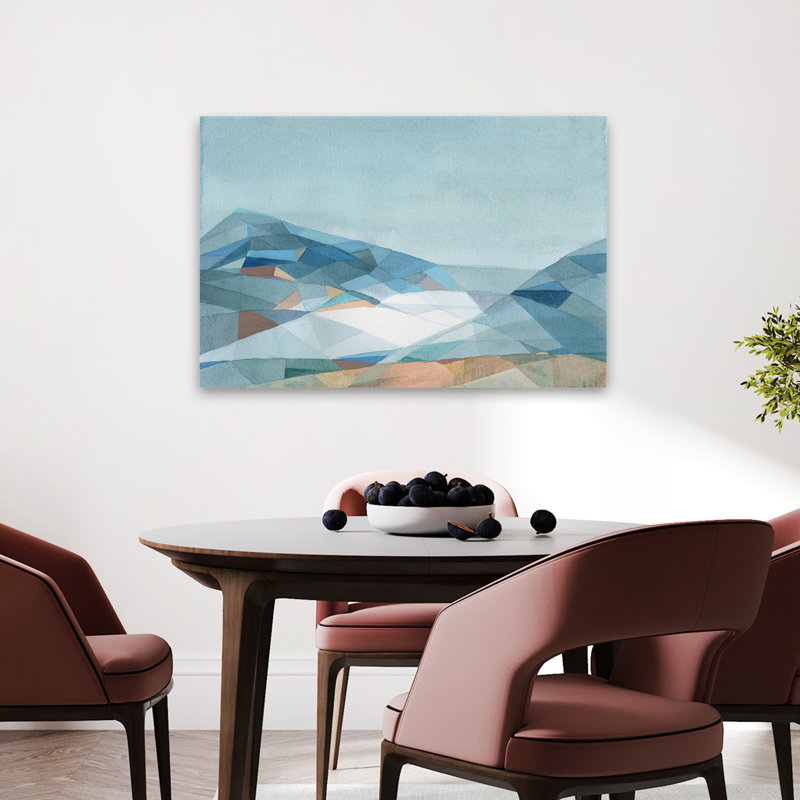 Abstract - Geometric Mountain V2, 24" H x 36" W