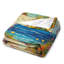 Jeté en flanelle Oceanside Floral Path to Blue Sea-133044764
