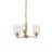 Winslow 3 - Light Steel Dimmable Chandelier