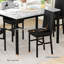 Ensemble de table de salle à manger 5 pièces pour 4 personnes, ensemble de table de cuisine et chaises en faux marbre, ensemble de 4, table de salle à manger rectangulaire avec 4 chaises de salle à manger rembourrées pour petit espace, salle à manger et salon-978967056-978967058