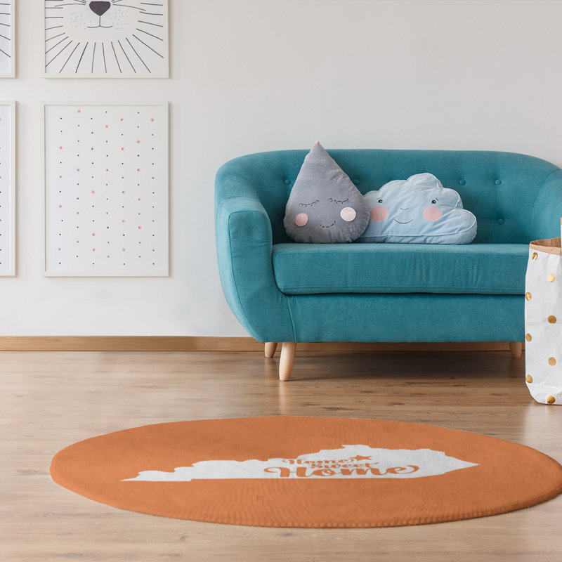 Chenille Indoor Rug, Round 5'